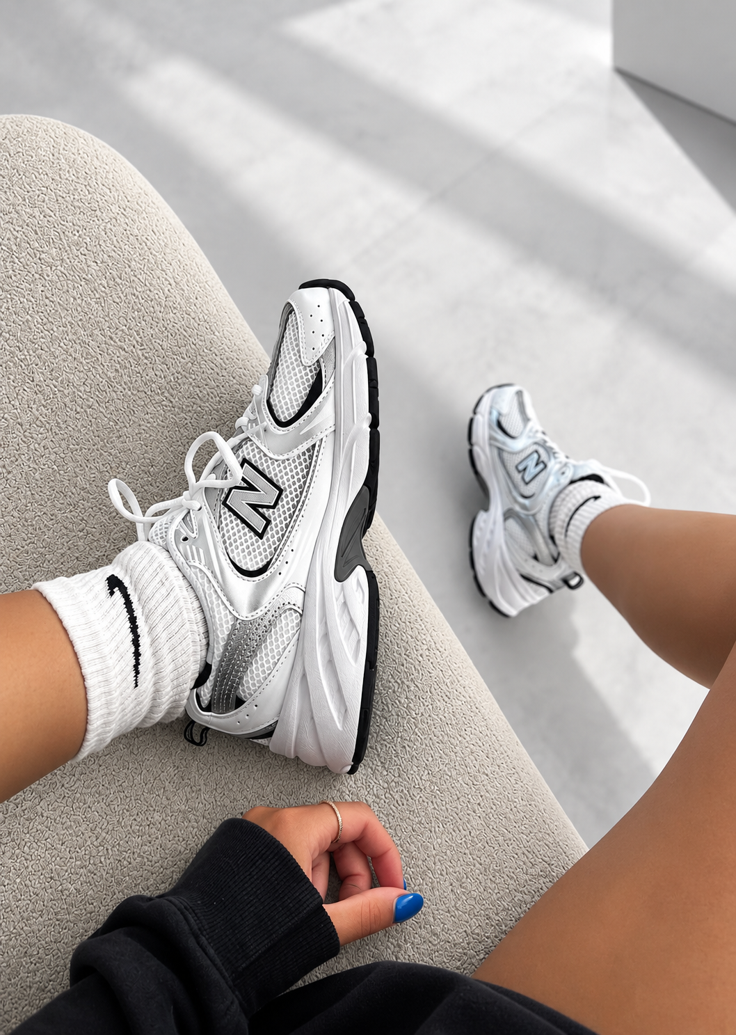 New Balance 530 Navy - Image 3