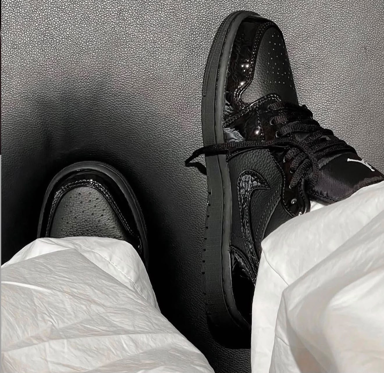 Nike Air Jordan 1 Low Black Croc - Image 5