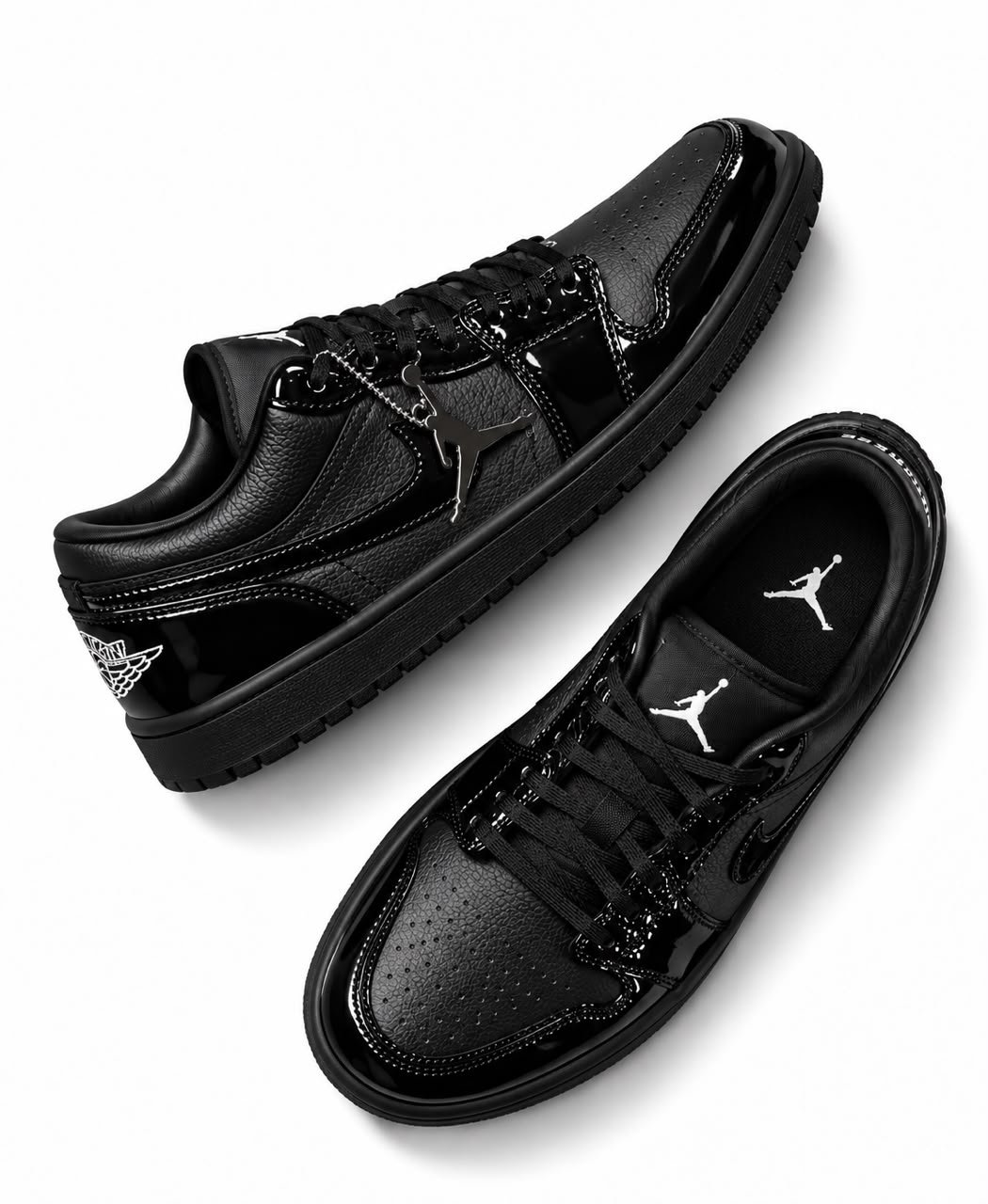 Nike Air Jordan 1 Low Black Croc