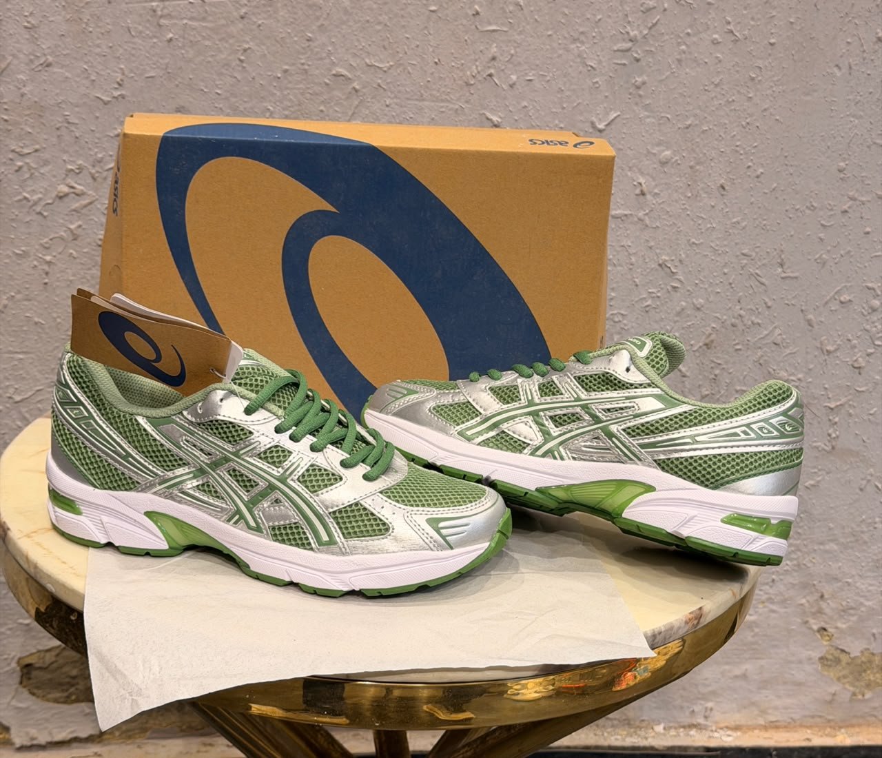 ASICS GEL-1130 Metallic Swamp Green Sneakers - Image 7