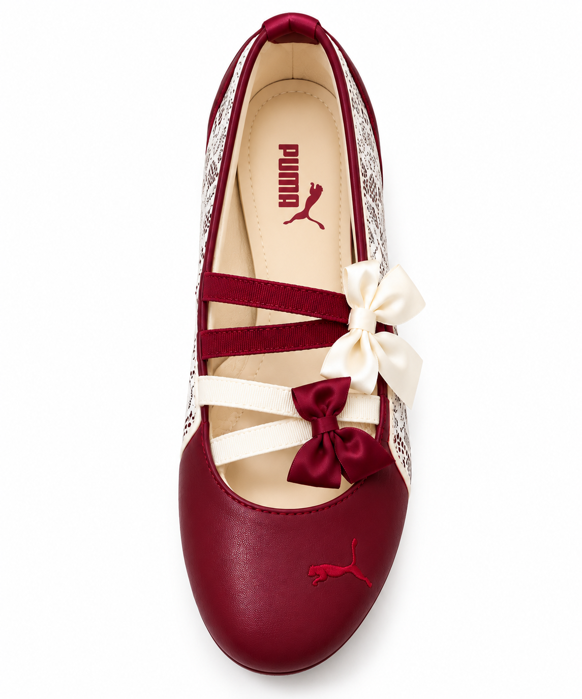 Puma Speedcat Ballet Lace Maroon Burgundy Ruby Shimmer women's shoes